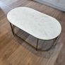 Marble and Brass Coffee Table Image 3