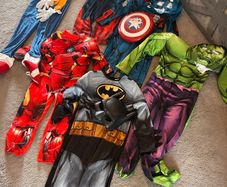 Costumes - Avengers, sonic and Batman