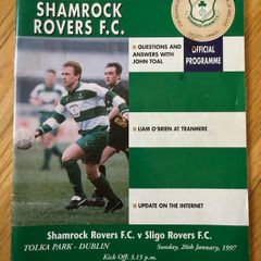 Shamrock Rovers v Sligo Rovers Match Programme