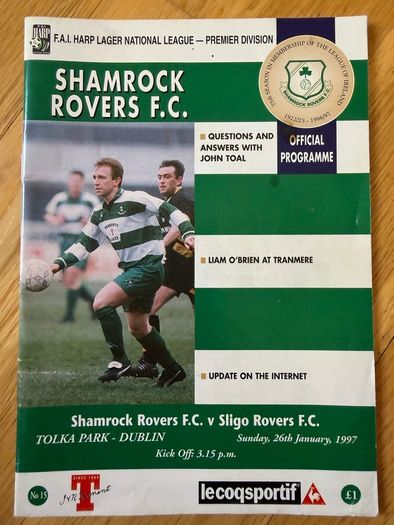 Shamrock Rovers v Sligo Rovers Match Programme