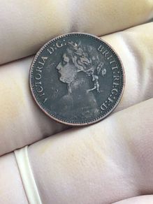 1875 H Farthing Victoria  RF.G for REG variant