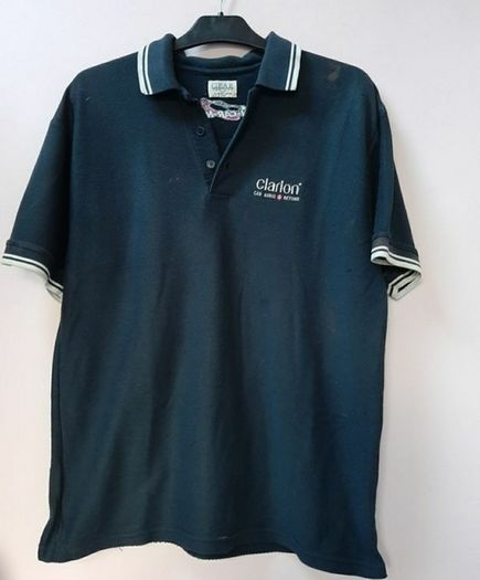 vintage tee shirt short sleeves and collar L