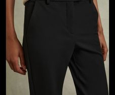 Reiss Wool Blend Black Trousers