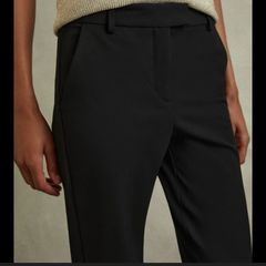 Reiss Wool Blend Black Trousers