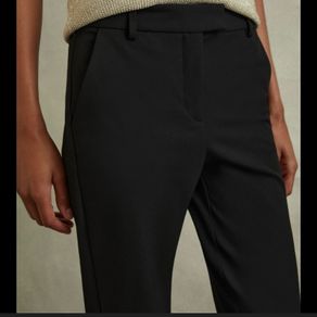 Reiss Wool Blend Black Trousers