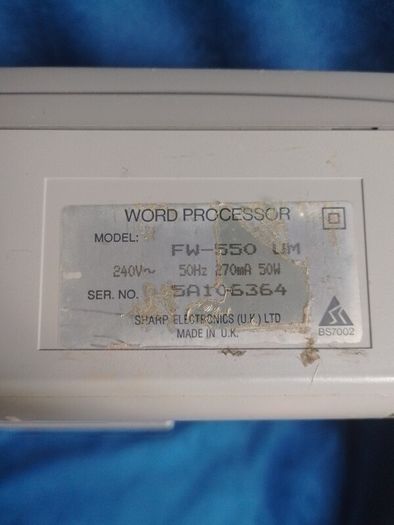Sharp FW-500 font writer word processor