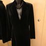 Women's Coat Black Velvet Dress Coat NWT 14 Image 3