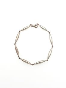 925 Vintage Sterling Silver Kit Heath Designer Solid Elongated Link Bracelet