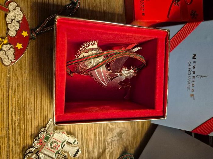 Newbridge Silverware Christmas Ornaments Bundle | Angel, Train, Fox & More | Boxed Collectibles