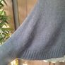 Made in Italy grey cape turtleneck jumper Image 2