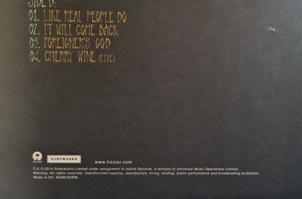 Hozier  Hozier 2LP
