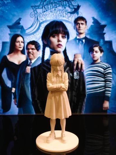 3D Printed Wednesday Addams From Addams Family Figurine