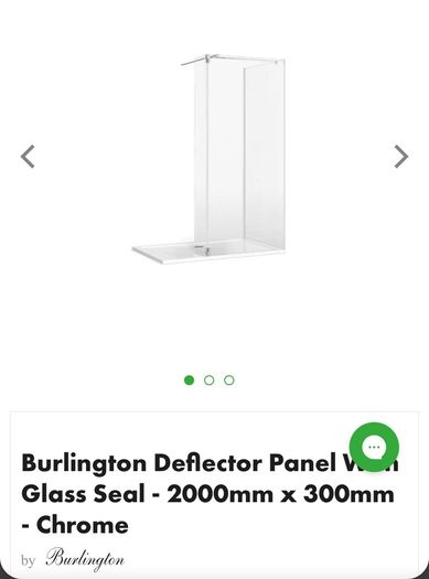 Burlington shower deflector