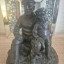 Rare Signed Jeanne Rynhart Limited Edition Bronze "Old Sailor & Boy" (E/750) Image 2