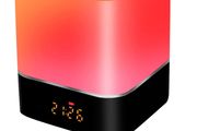 Night Lights Bluetooth Speaker, Alarm Clock Bluetooth Speaker Touch Sensor Bedside Lamp Dimmable RGB Multicolor LED Table Lamp, Hand-Free Call, USB Charging, Micro SD/AUX Support
