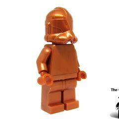 LEGO Clone Trooper Unreleased Star Wars Prototype Pearl Copper Colour Monochrome Minifigure Extremely Rare And Hard To Find
