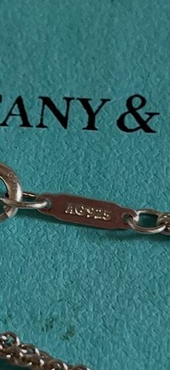 Tiffany double chain infinity choker necklace