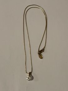 Vintage M&S Gold Tone Necklace with Pendant