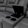 Big Offer! Axel Corner Grey Technology Fabric Manual Recliner Sofa Image 5