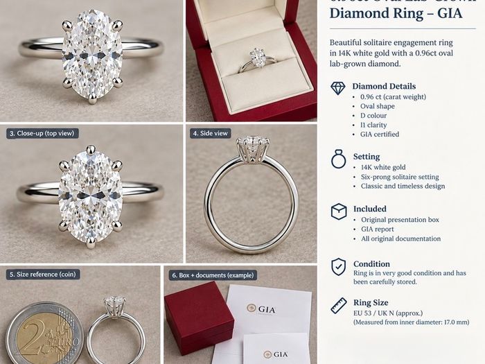 Diamond Ring White Gold Full Documentation