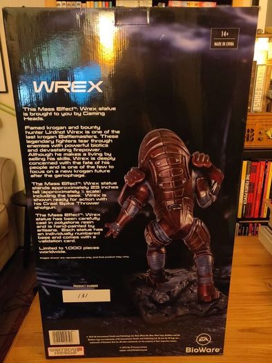 Mass Effect 'Wrex' 1/4 Scale Statue by 'Gaming Heads' - Exclusive Limited Edition (#131/500)