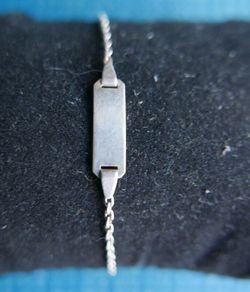 925 Sterling Silver Babies  Bracelet Adjustable 1,8g