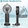 NEW SALE | Handheld Fan, Portable Hand Held Fan with 3 Speed, Mini Hand Fan 3000mAh Battery Operated, USB Rechargeable Image 4