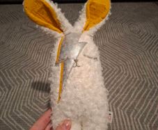 Bouncing Bowie Ziggy Bunny from Guatalupe Creations