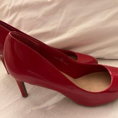 High heel M&S red 5 1/2 wide fit