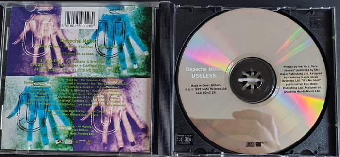 Depeche Mode - Useless CD Single (1997) Enhanced, Limited Edition Synth-Pop VG+