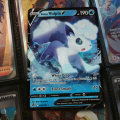 Alolan Vulpix V ! Ultra Rare ! from Silver Tempest Set ! 2022 ! Pokemon Card !