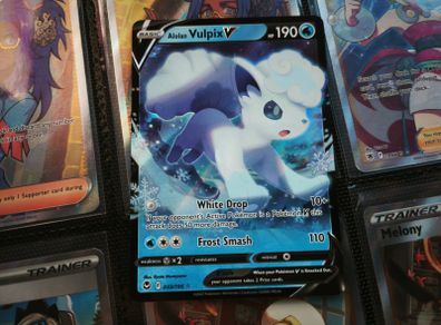 Alolan Vulpix V ! Ultra Rare ! from Silver Tempest Set ! 2022 ! Pokemon Card !