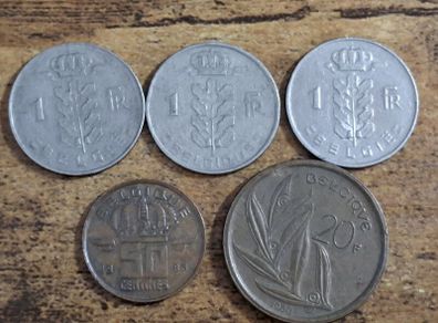 Belgium, 5 Coins - free standard postage