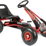 Kids Racing Car Go Kart Cart With Rubber Wheels Image 4