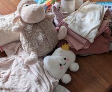 free girl clothes and some toys