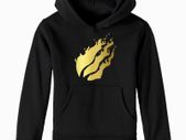 Boys Girls Gold Print Hoodie Youtuber Prestonplayz Hoodies Fire Gaming Top kids