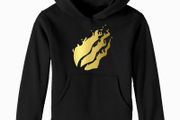 Boys Girls Gold Print Hoodie Youtuber Prestonplayz Hoodies Fire Gaming Top kids