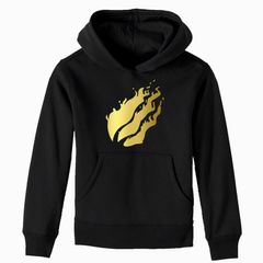Boys Girls Gold Print Hoodie Youtuber Prestonplayz Hoodies Fire Gaming Top kids