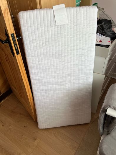 Babymore Eva Sleigh Cot Bed and Mattress Like New