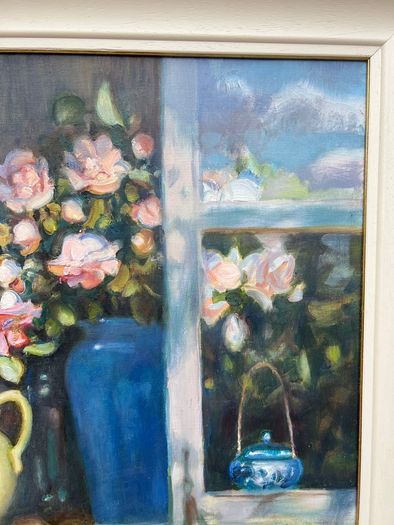 Oil painting by latvian artist Valery Baida 91x71cm