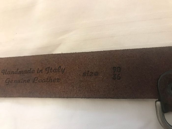 100% Authentic Alexander McQueen Brown Leather Belt