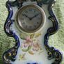 Antique French Mantel Clock, Hand Painted Porcelain Clock (works well) Image 7