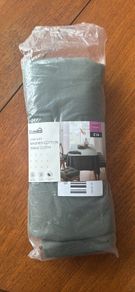 Khaki green cotton tablecloth