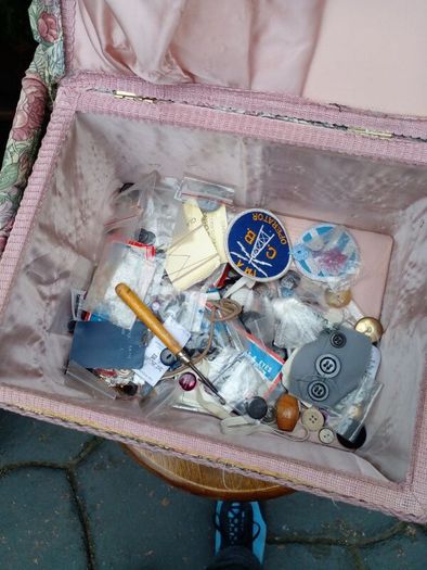 Large Vintage Sewing Box