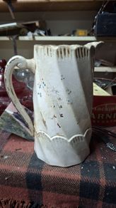 Vintage ceramic floral jug