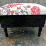Vintage Kitsch Ebonized Asian style footstool c1970 Image 4