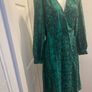 BNWT Primark Green Animal Print Wrap Midi Dress, Size UK14 EU42 Free post Image 2