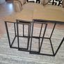 Brand new nest of Tables Brass with black legs Image 2