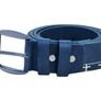 Women Black Leather Belt Genuine Leather Belt with Stitch Detail, Casual & Office Wear Belt for Jeans Image 2