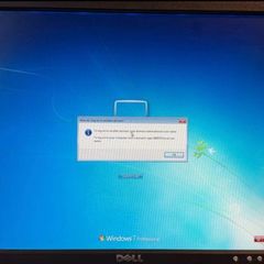 2 dell monitors and dell optiplex pc with keyboard no mouse. No operating system installed